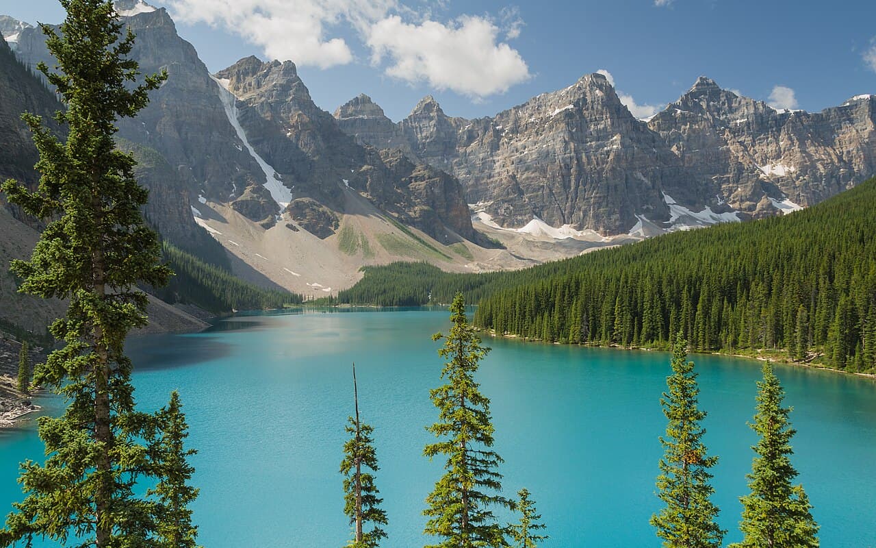 Moraine Lake and the Valley of the Ten Peaks in Banff National Park