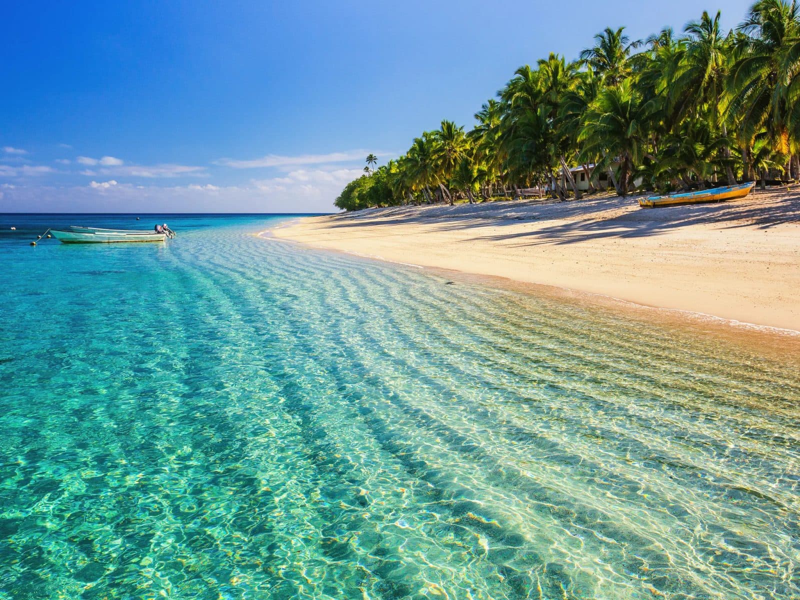 Fiji island and turquoise water