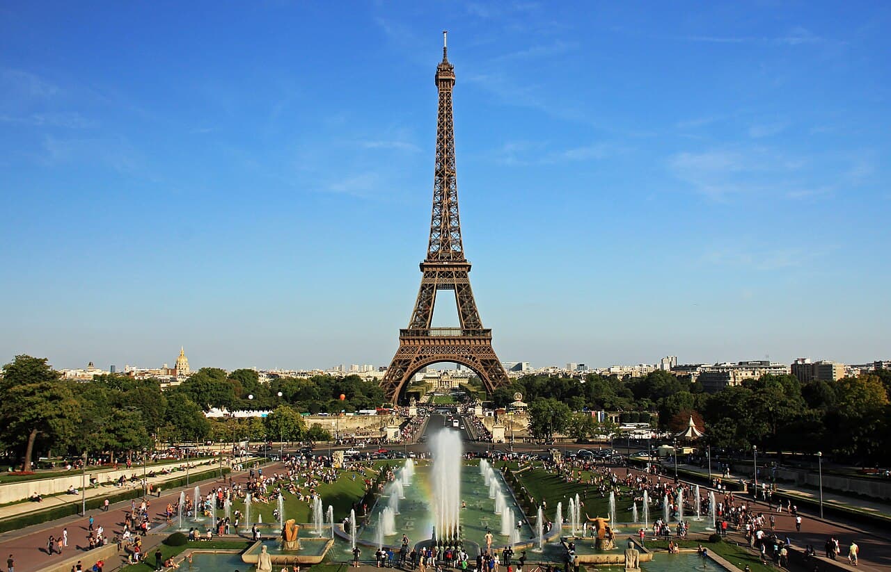 Riverside view of Paris along the Seine