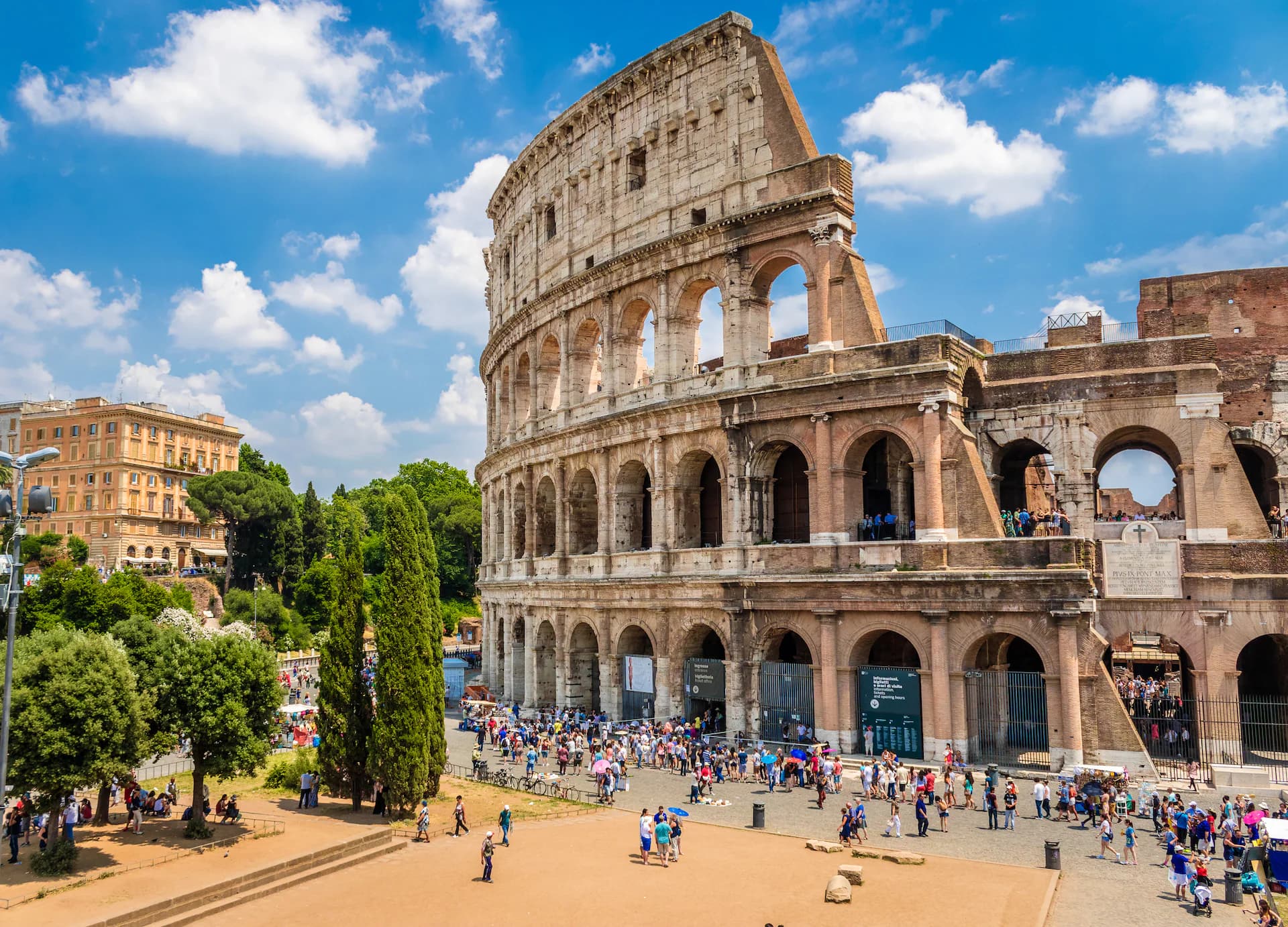 A view of Rome's historic center