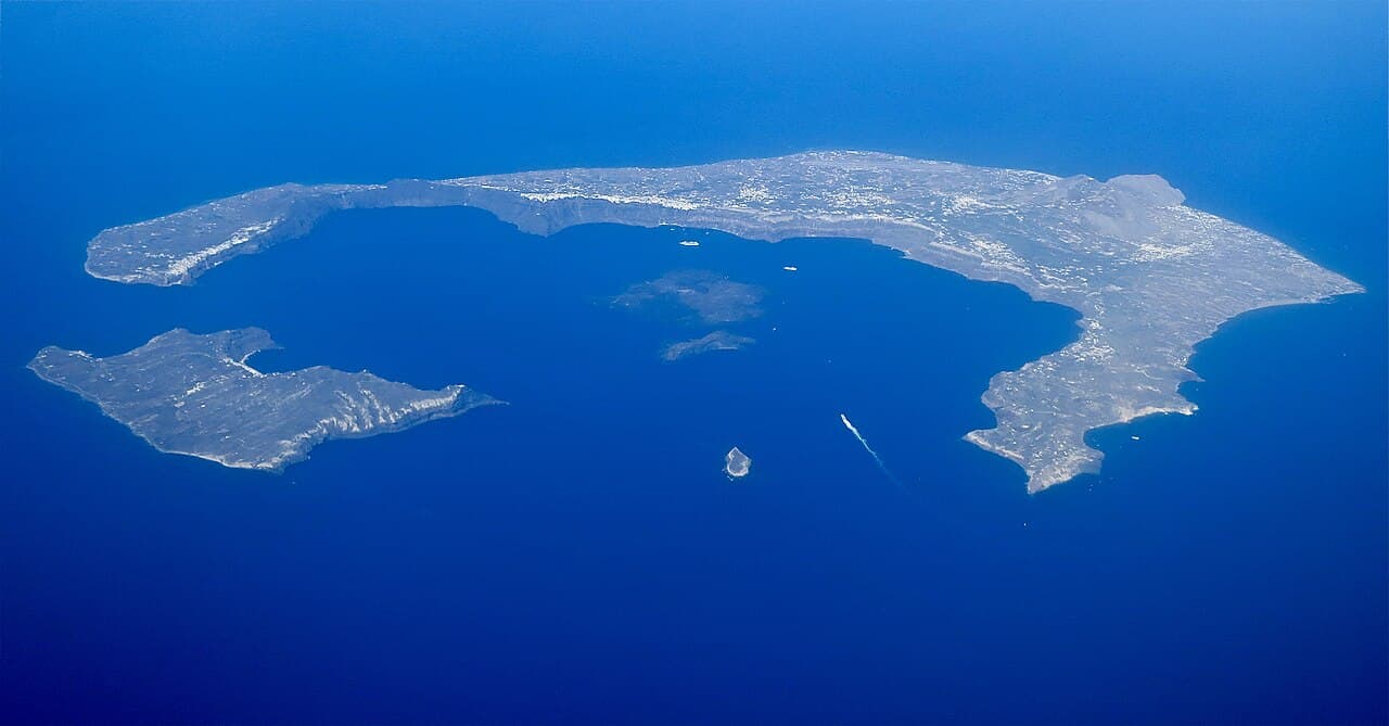 Santorini caldera view